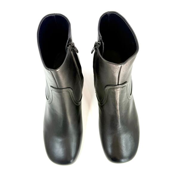 SANDRO Leather ankle boots Black Size US 6.5 EU 37 NEW WITHOUT TAGS - Picture 4 of 8